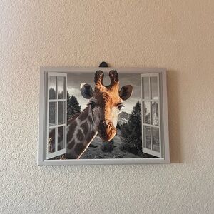 Giraffe Wall Art Canvas Print